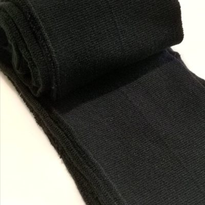 Cuffs - Soft Jersey Knitted - ( 130mm x 1m55 ) - Black