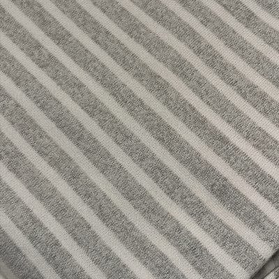 Jersey Knit - Soft Mohair Grey Stripes