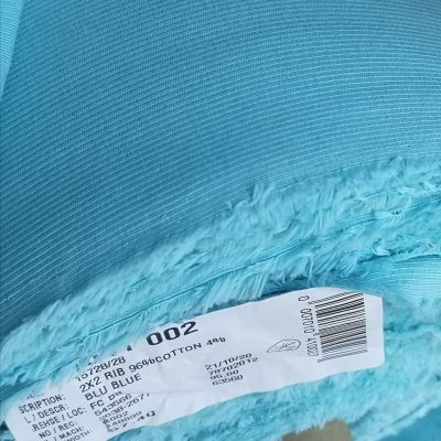 Ribbing / Cuffs - (2 x 2) Cotton Sea Blue
