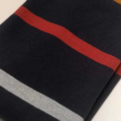 Cuffs - Precuts (40cm x 80cm) Cotton Knit Jersey / Navy with Stripes