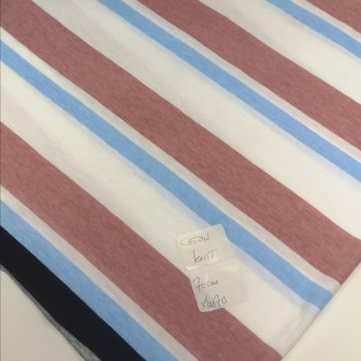DESTASH - Cotton Knit (70cm x 1m70) - Earthtone Stripes