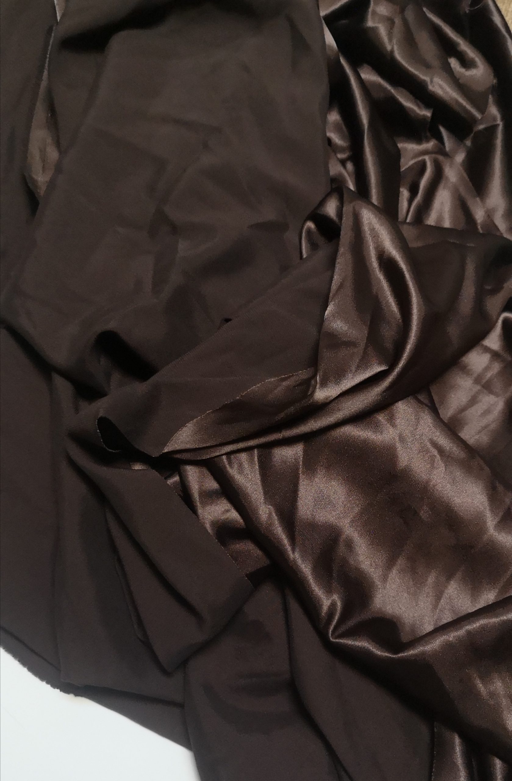 Satin – Dress Lining – Chocolate Brown | FabricStore