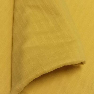 Cotton Knit - Yellow Mechanical Stripes