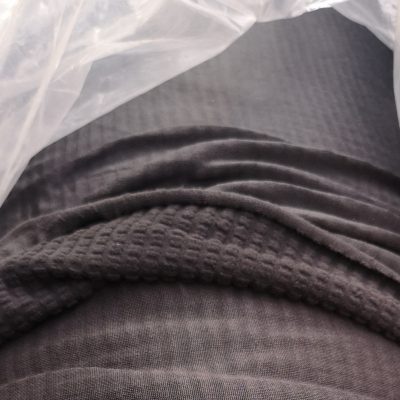 Microfleece Antipill (Charcoal Grey) Waffle Pattern