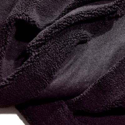 DESTASH - Thick Wooley Jersey Fleece (2meters x 1m60wide) - Black