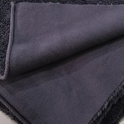 DESTASH - Bonded Sherpa Antipill - (1m x 1m70wide) - Navy Blue