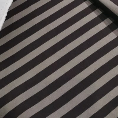 DESTASH - Scuba (Thick Stretch) - Shades of Brown Stripes