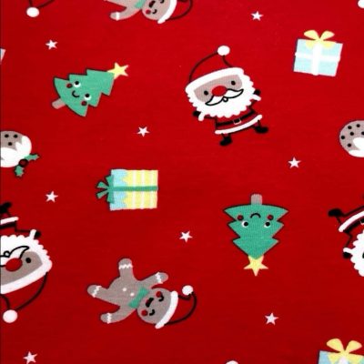 Christmas Pre-cuts (70cm x 70cm) - Red Santa (Cotton Knit)