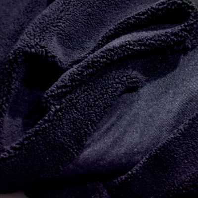 DESTASH - Thick Wool Jersey Fleece (1m x 1m50wide) - Navy Blue