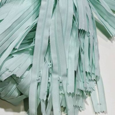 Zips (YKK) - 1meter Length Pastel Mint Green - Closed End Zips