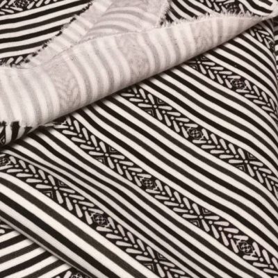 DESTASH - Jaquard Scuba Knit (1m x 1m60wide) - Stripes & Arrows