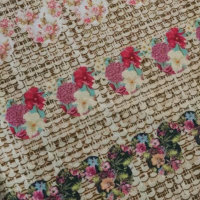 DESTASH - (Panels) - Custom Imported Swim - Floral Minnie Mouse