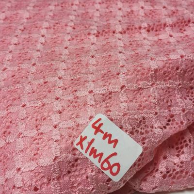 Lace - Soft Chrochet Stretch - Pink