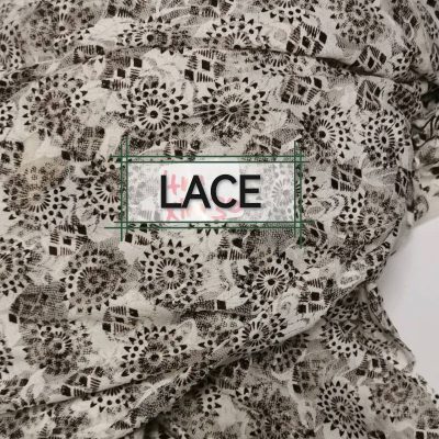 Lace - Soft Stretch - Earth Tone Pattern