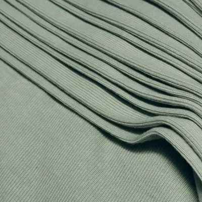 Ribbing / Cuffs (1x1) - Light Sage