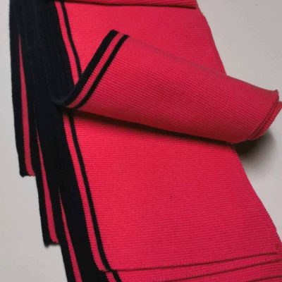 Cuffs / Ribb Trims (43cm x 90cm) - Hot Pink & Navy Stripe