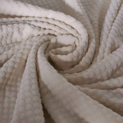 Micro Dimple Fleece (Stretch) - Cream