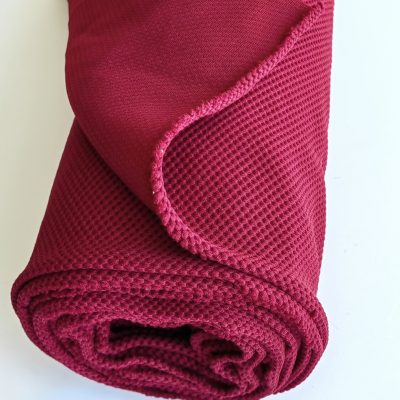 DESTASH - Thick Scuba Jaquard Knit - Burgundy