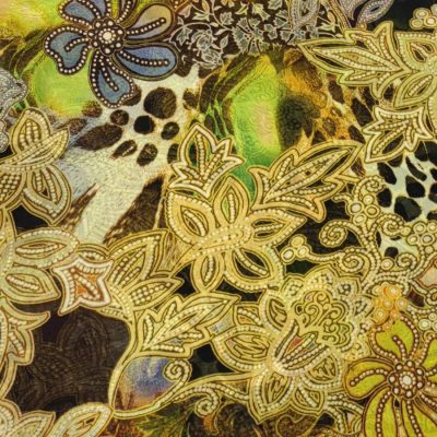 DESTASH - Printed Chiffon (3m40 x 1m50wide) - Colourful Floral