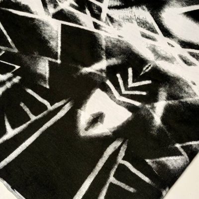 DESTASH - Cotton Knit (2m90 x 1m90wide) - Black & White Design