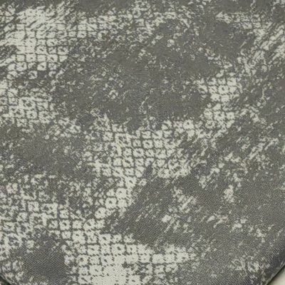 DESTASH - Ribbed Lycra (Cotton) 1m x 1m60wide - Grey & White Mock Pattern