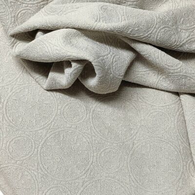 DESTASH - Embossed Scuba Knit - Natural Stone