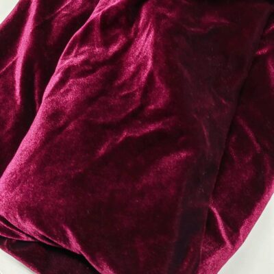 DESTASH - Stretch Velour - Royal Berry