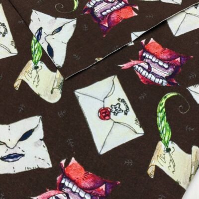 Custom Printed Imported Cotton Lycra 220gms - Harry Potter Inspired