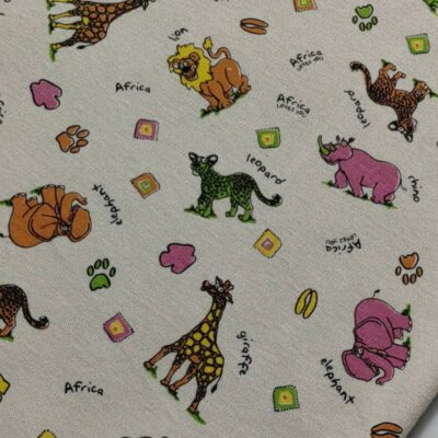 Cotton Knit - Big 5 Ilustrated Doodle Print