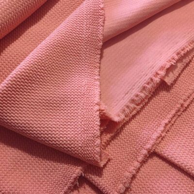DESTASH - Textured Scuba Knit (1m x 1m60wide) - Guava