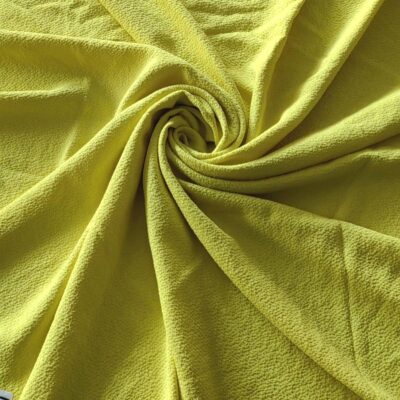 DESTASH - Crepe Knitted Fabric (1m x 1m40wide) - Bright Yellow