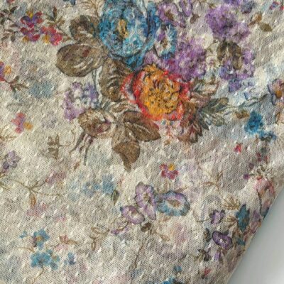 DESTASH - Printed Floral Tulle (Mesh)