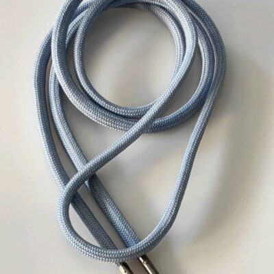 Drawstring Cords (Hoodies) Toggle Cord Tubular with Ends (1m25 long) - Light Blue