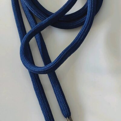 Drawstring Cords - (Hoodies) Toggle Cord Tubular with Ends (1m25) - Navy Blue
