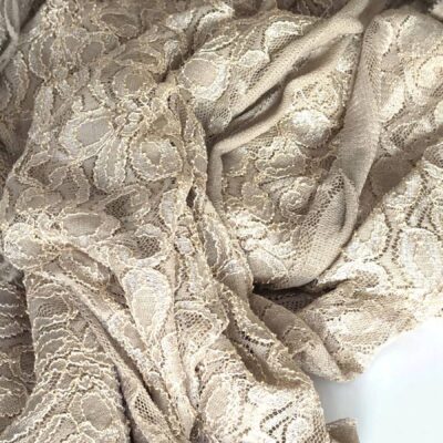 DESTASH - Bridal Lace Golden Shimmering Beige