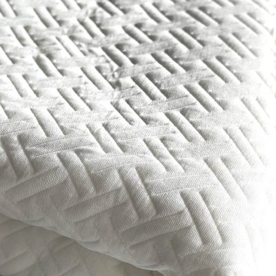 DESTASH - Ponti Jacquard Knit - White Embossed Pattern