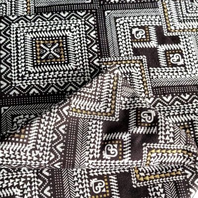 DESTASH - Ponti Knit - Gold Leaf Inlay Design