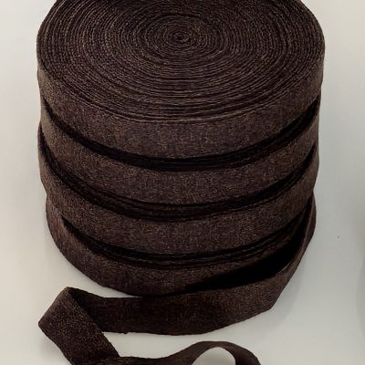 Bias Binding Rolls - 40mm Jersey Knitted Brown