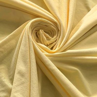 Cotton Lycra 220gms (A-Grade) - Warm Yellow