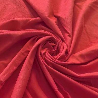 Cotton Lycra 220gms ( A-Grade) - Scarlet Red