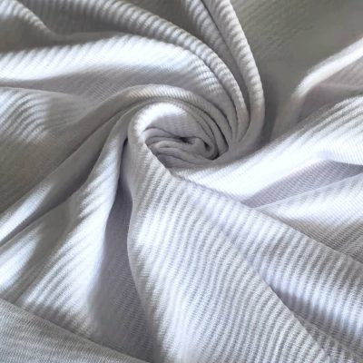 Thermal Cotton Knit - New Mechanical Strip - White